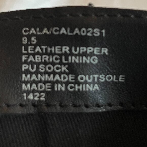 Steve Madden Black Leather Silver Studded Pointed Toe Cala Boots Size 9.5 - Picture 8 of 8